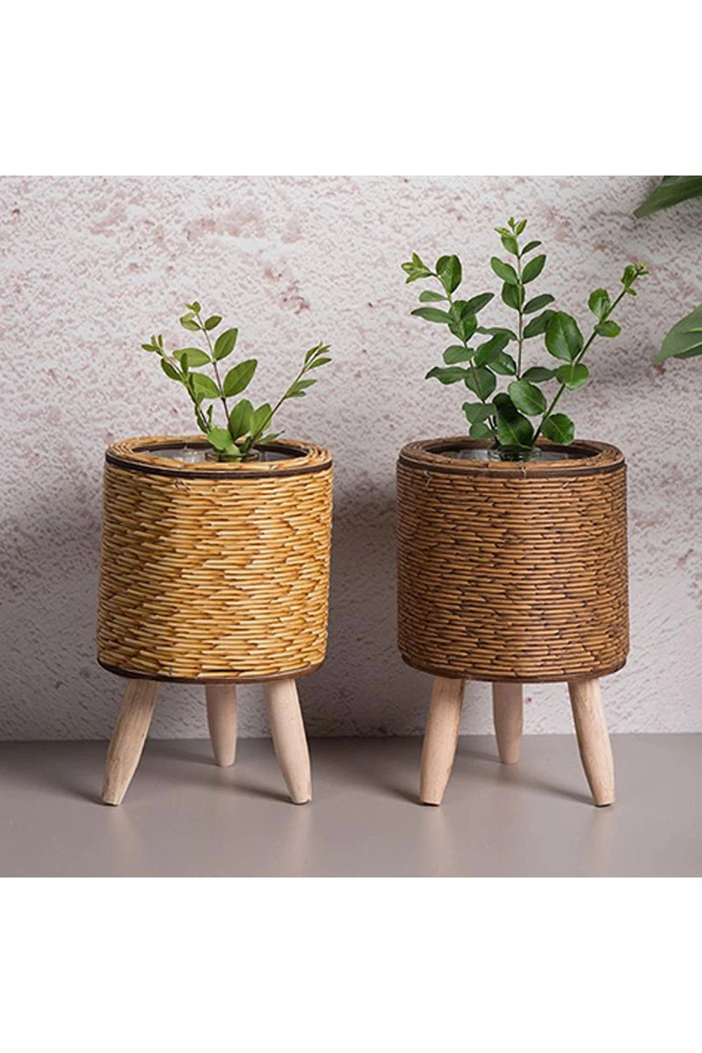 Rattan Basket Flower Pot