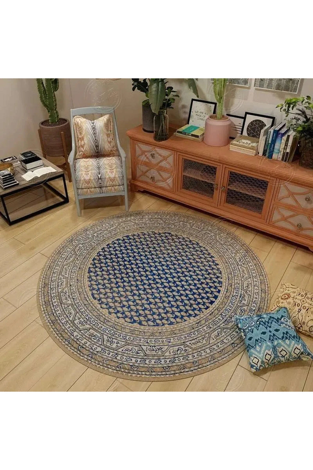 Persian Style Round Rug