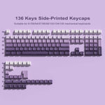 Printed Purple Shine Keycaps