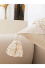 Fringed Lumbar Boho Pillow Case