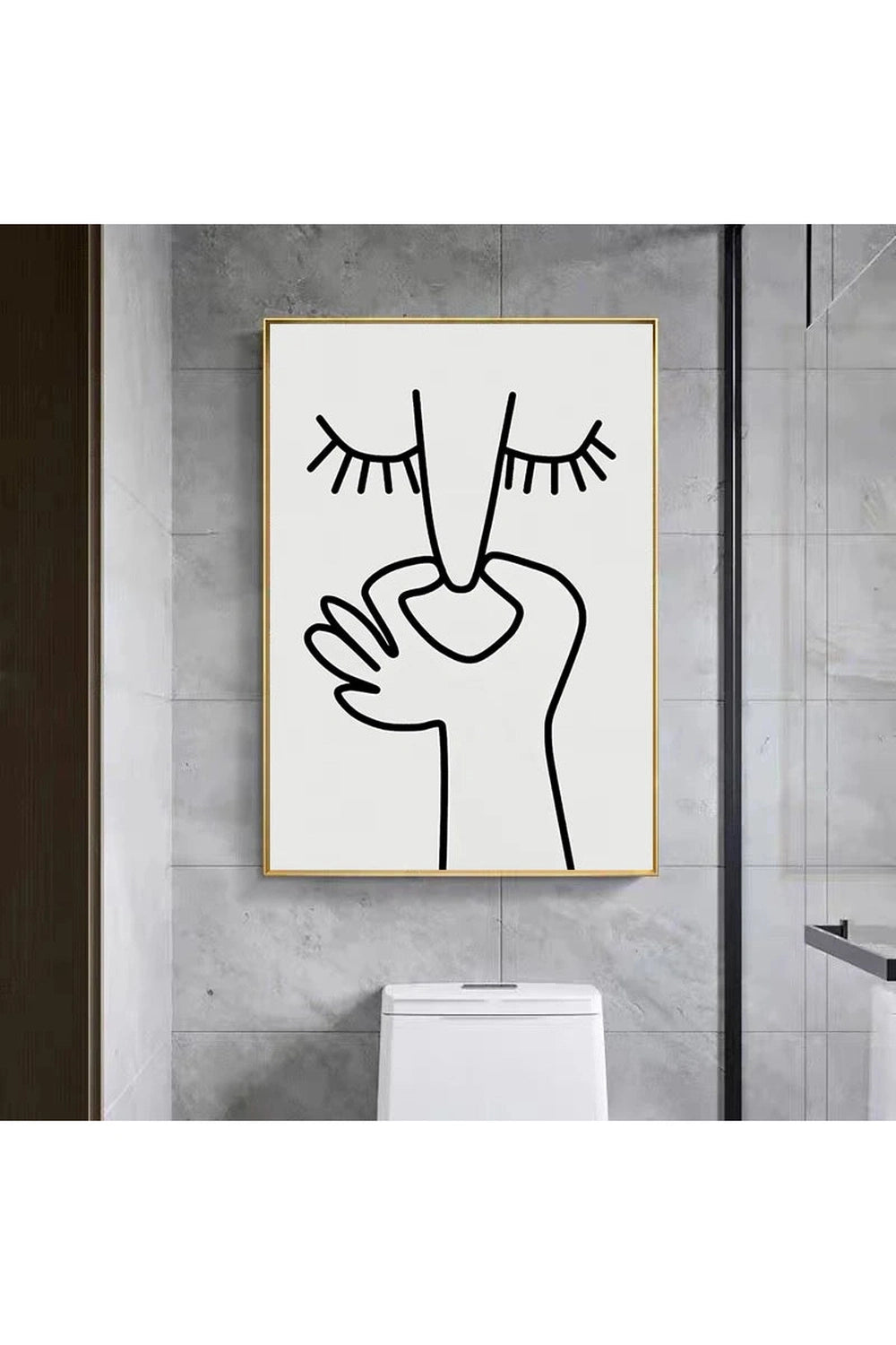 Funny Bathroom Humor Canvas Poster