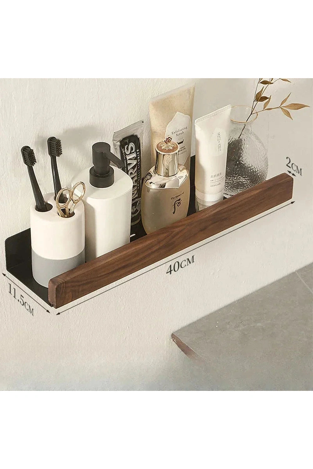 Bathroom shelves，wood towel bars no punching toilet storage shelf bathroom organizer and storage bathroom accessories towel rack