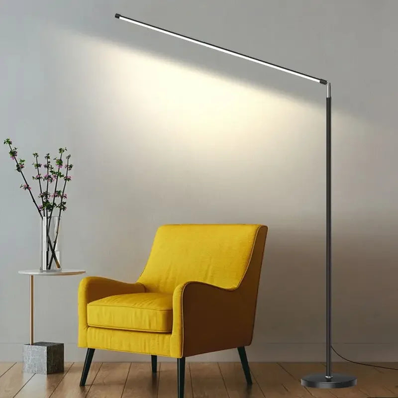 Schlanke, minimalistische Stehlampe