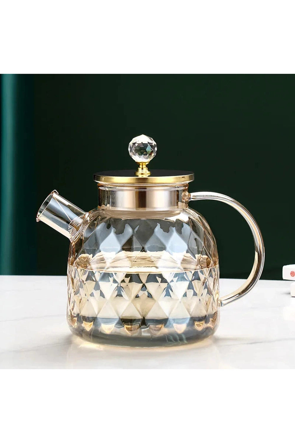 Diamond Glass Juice Teapot