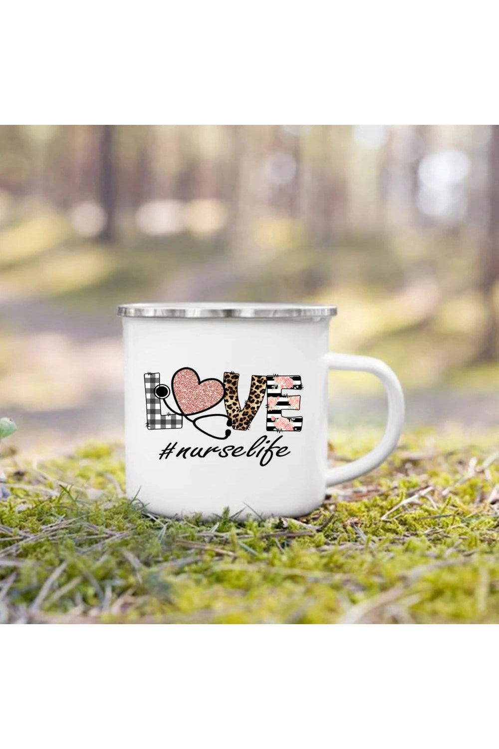 Nurse Life Enamel Coffee Mug