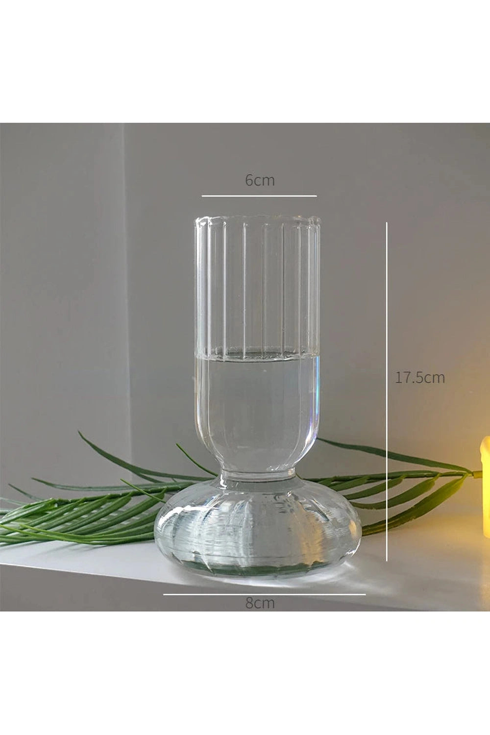 Clear Modern Glass Vase