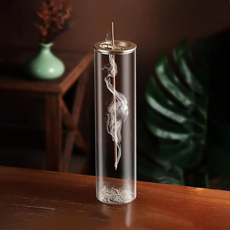 Celestial Drift Glass Incense Holder