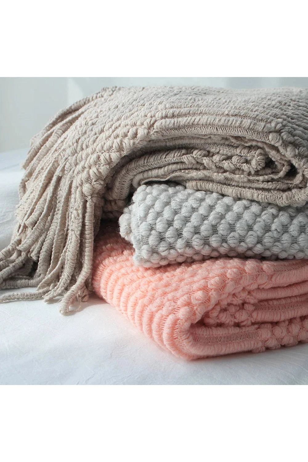 Sand Dunes Textured Throw Blanket