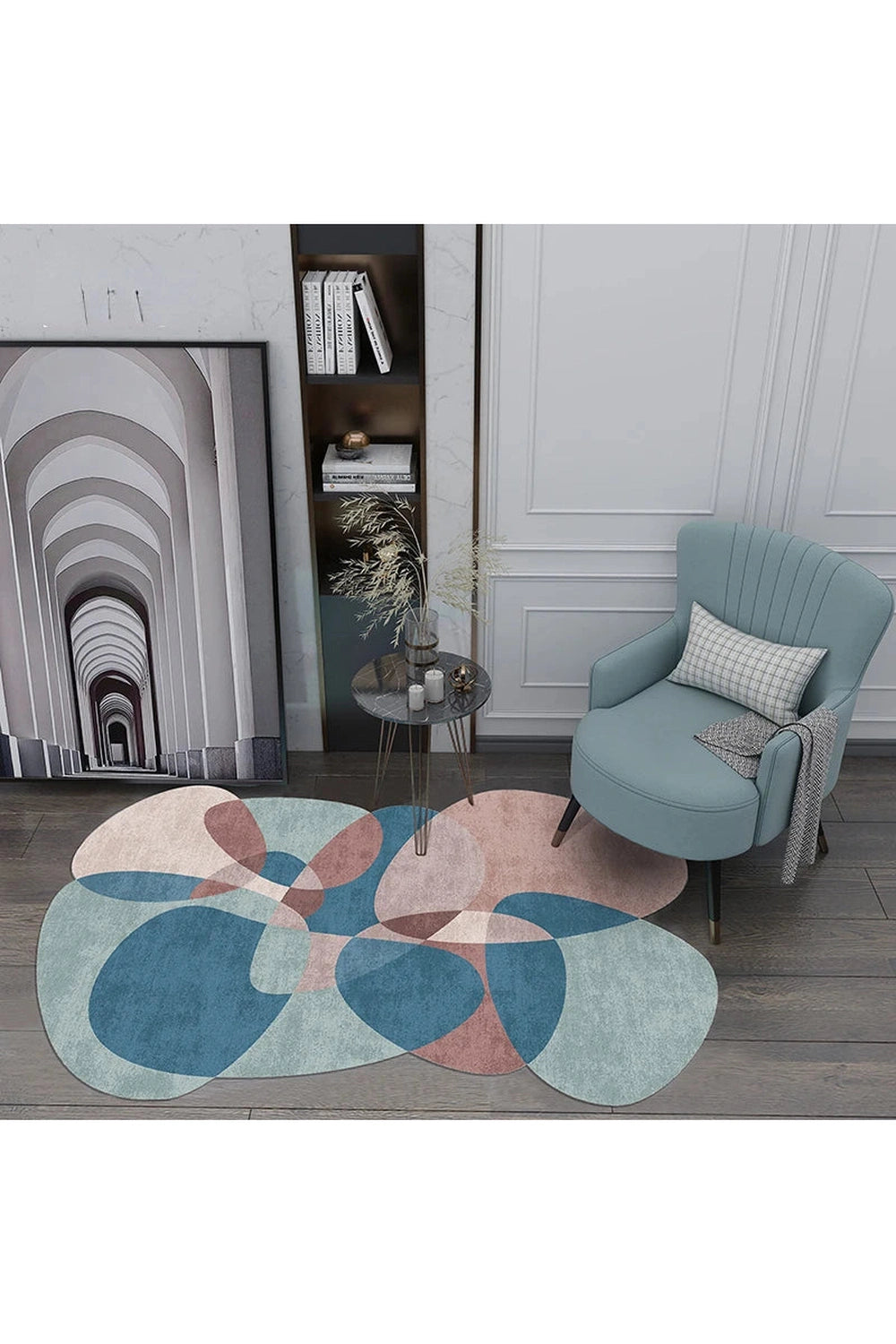 Retro Swirl Statement Rug