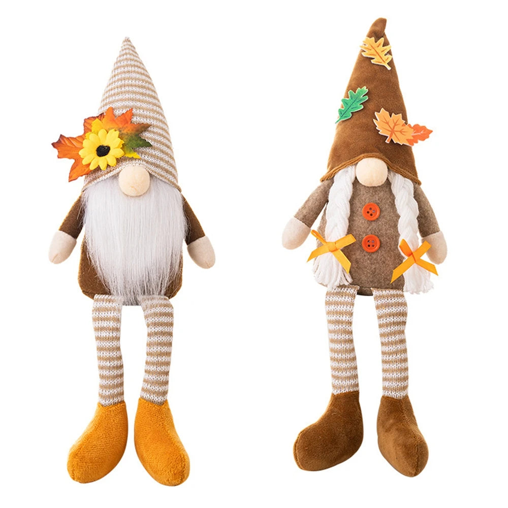 Autumn Harvest Gnome Figurines