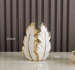 Golden Plume Luxe Vase