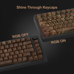 Wooden Pattern RGB Keycaps