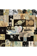 Vintage Planet Map Scrapbooking Stickers