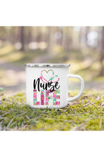 Nurse Life Enamel Coffee Mug