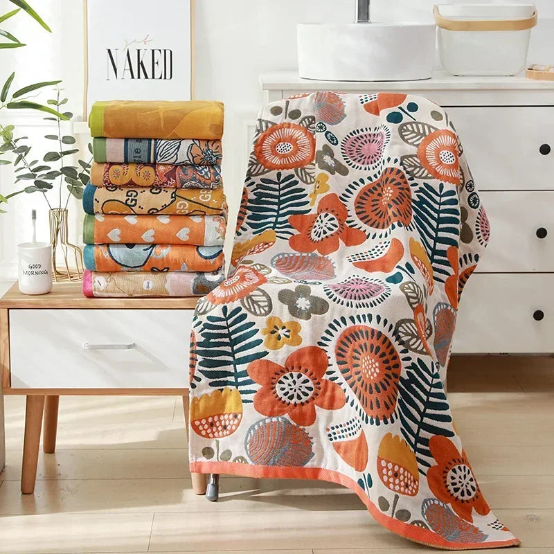 Romantic Botanical Print Blanket