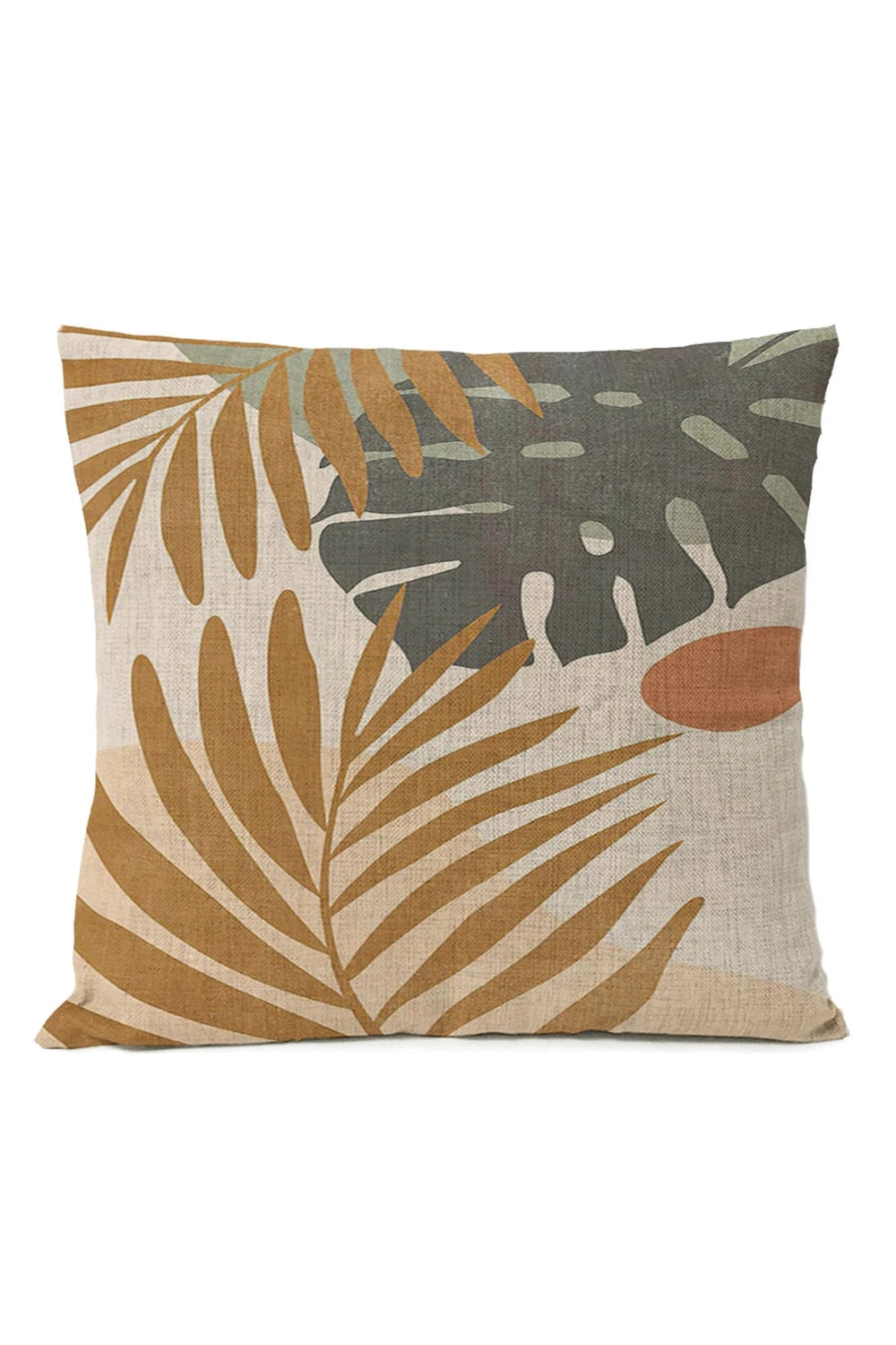 Monstera Rainbow Pillow Case