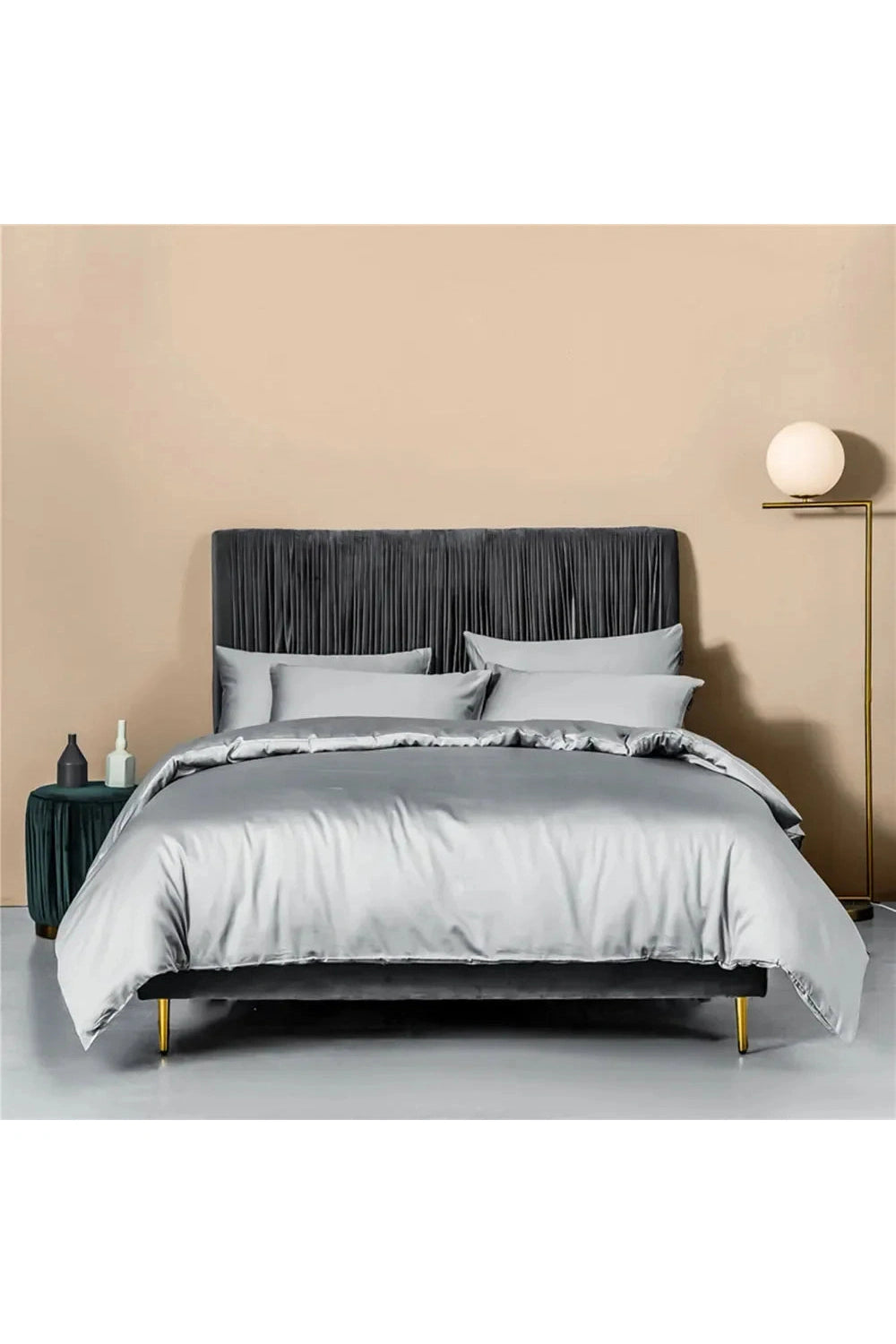 Dark Green Cotton Bedding Set