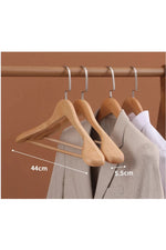 Velvet coat hanger wood flocking wide shoulder suit clothes rack home Wardrobe closet organizer luxury clothes wooden hanger