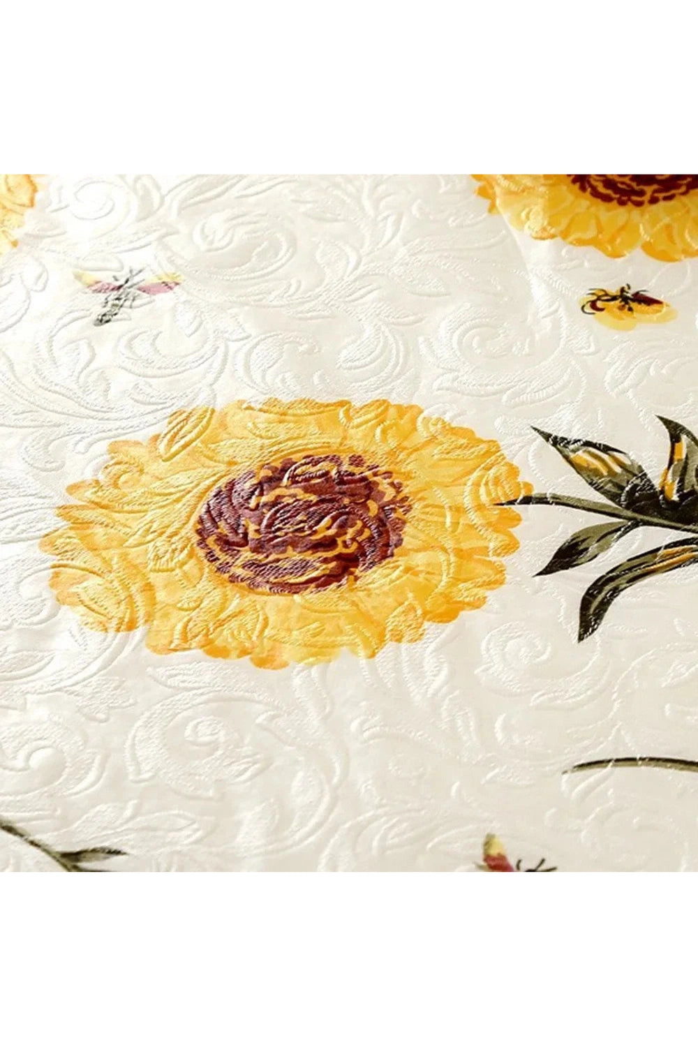 Floral Waterproof Round Tablecloth