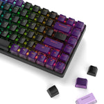 Black Purple PBT Keycaps