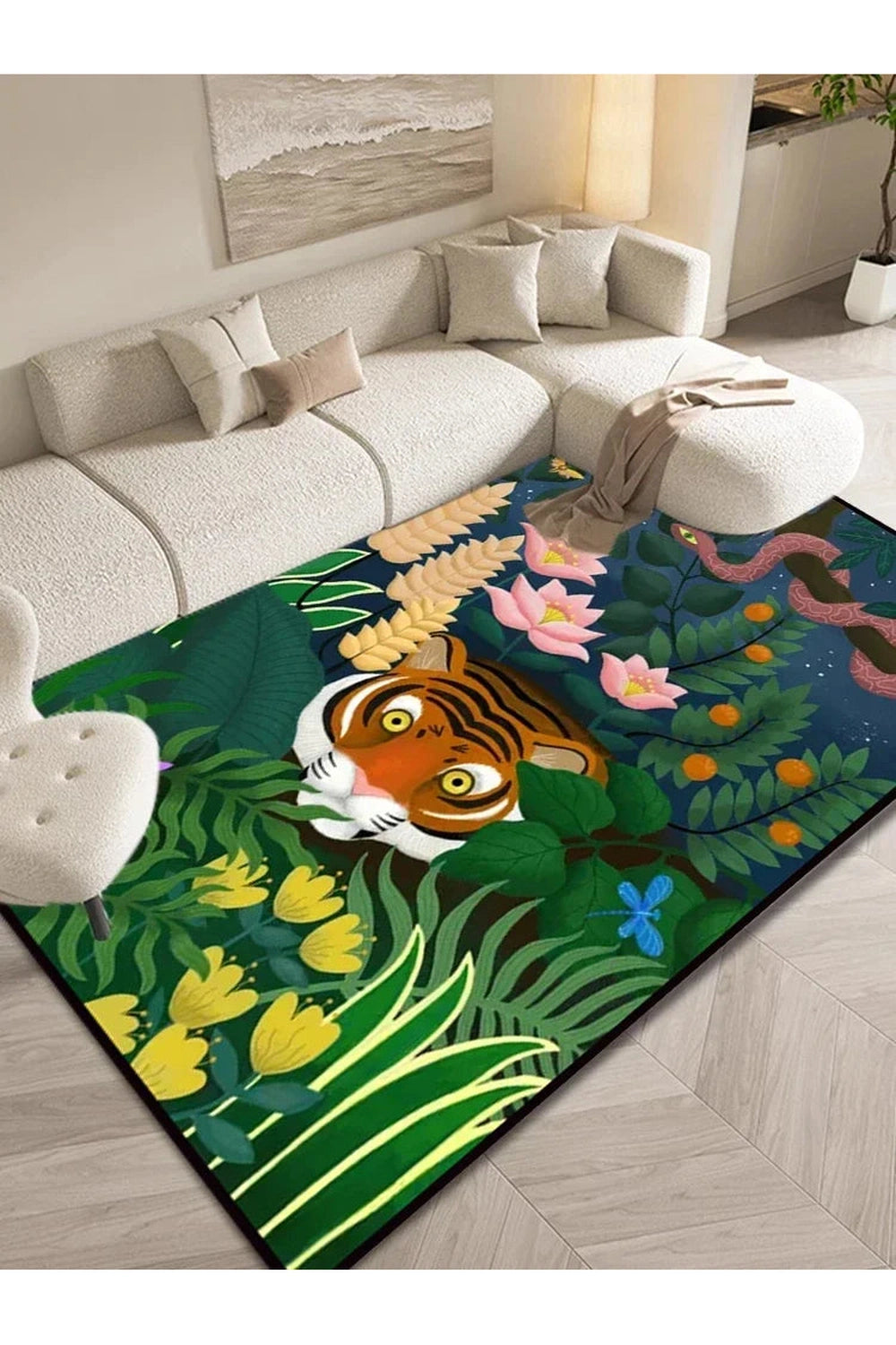 Y2K Leopard Lounge Rug