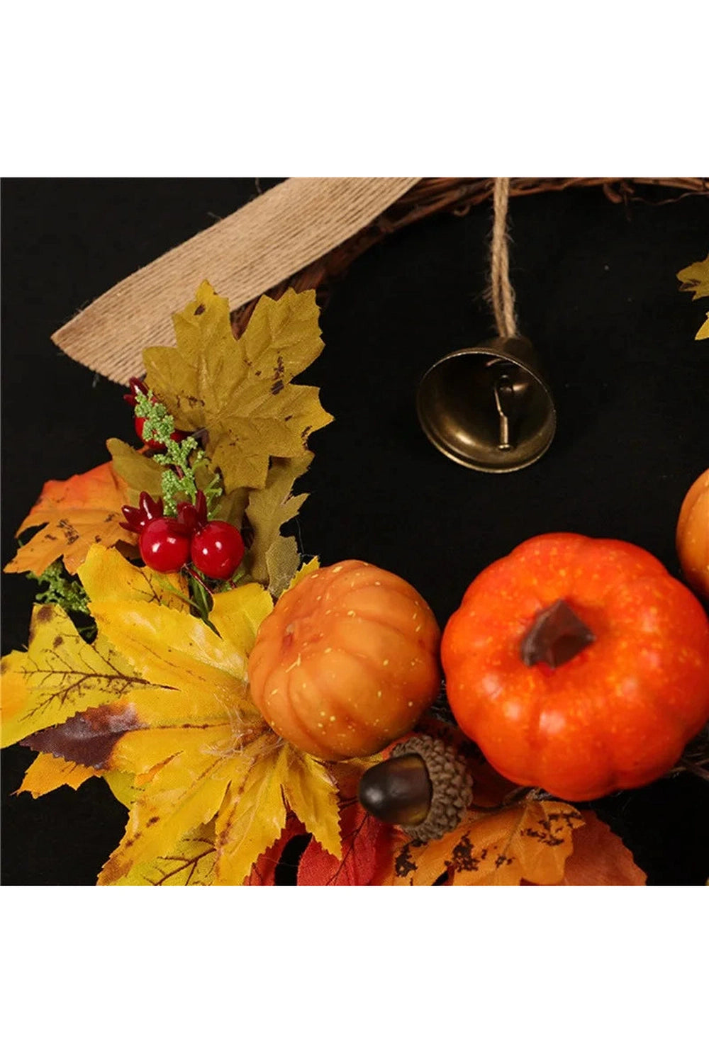 Mini Harvest Pumpkin Wreath