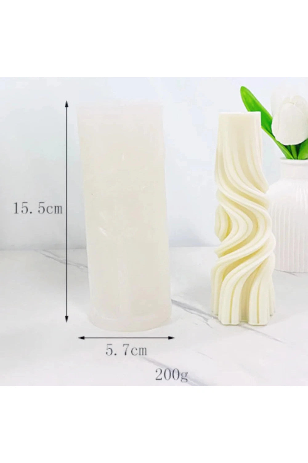 Wave Column Candle Mold DIY