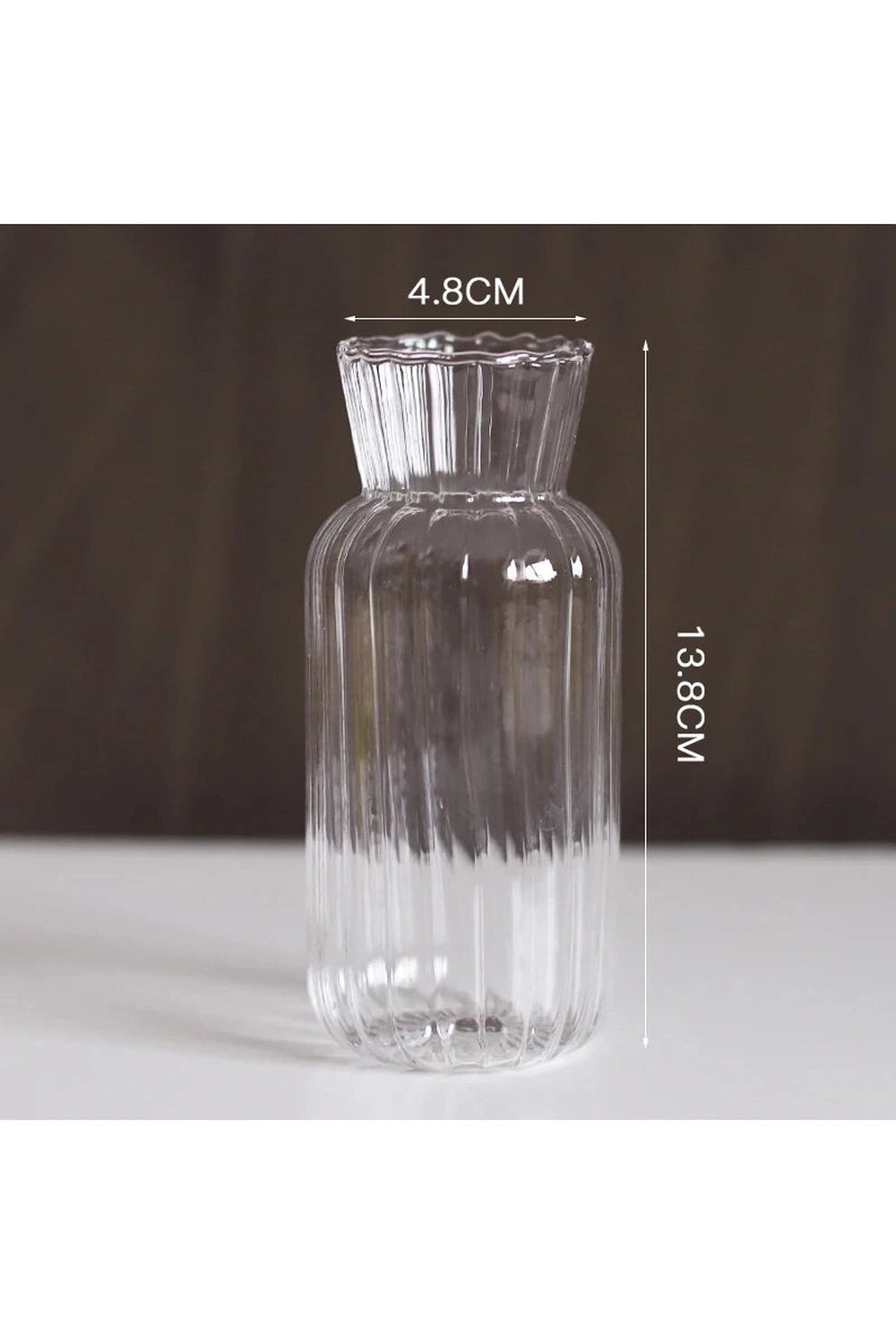 Clear Modern Glass Vase