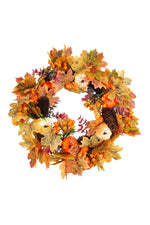 Halloween Harvest Pumpkin Wreath