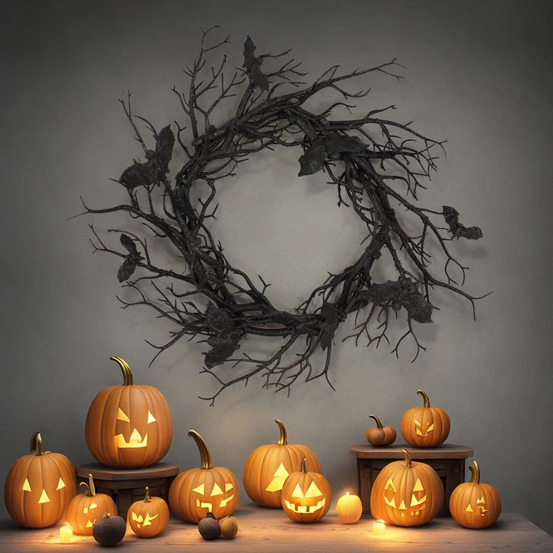 Twilight Haunted Halloween Wreath