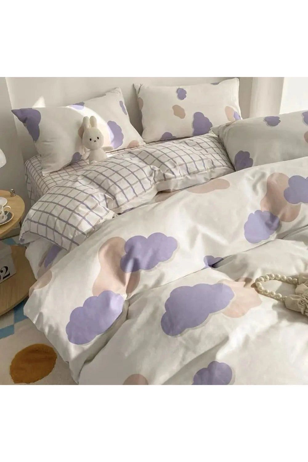 Grey Simple Bedding Set