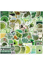 Green Cartoon Aesthetic Stickers