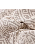 Grecian Maze Geometric Blanket