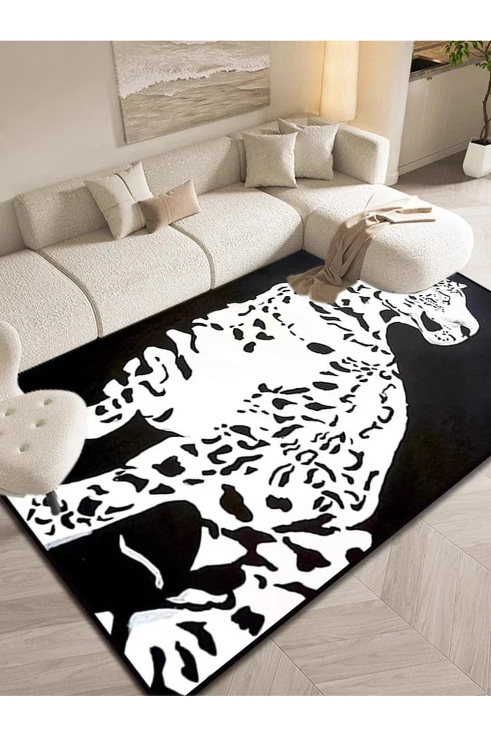 Y2K Leopard Lounge Rug