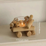 Earthy Woodland Candle Holder