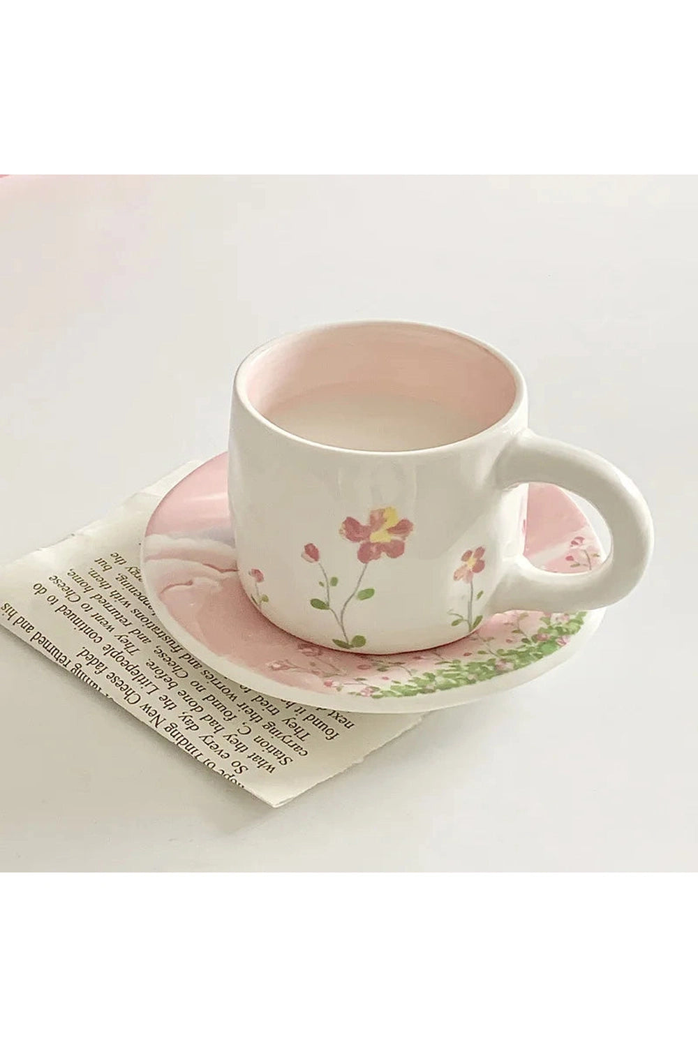 Pink Hand-painted Cup