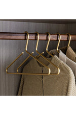 Sleek Gold Wardrobe Hangers