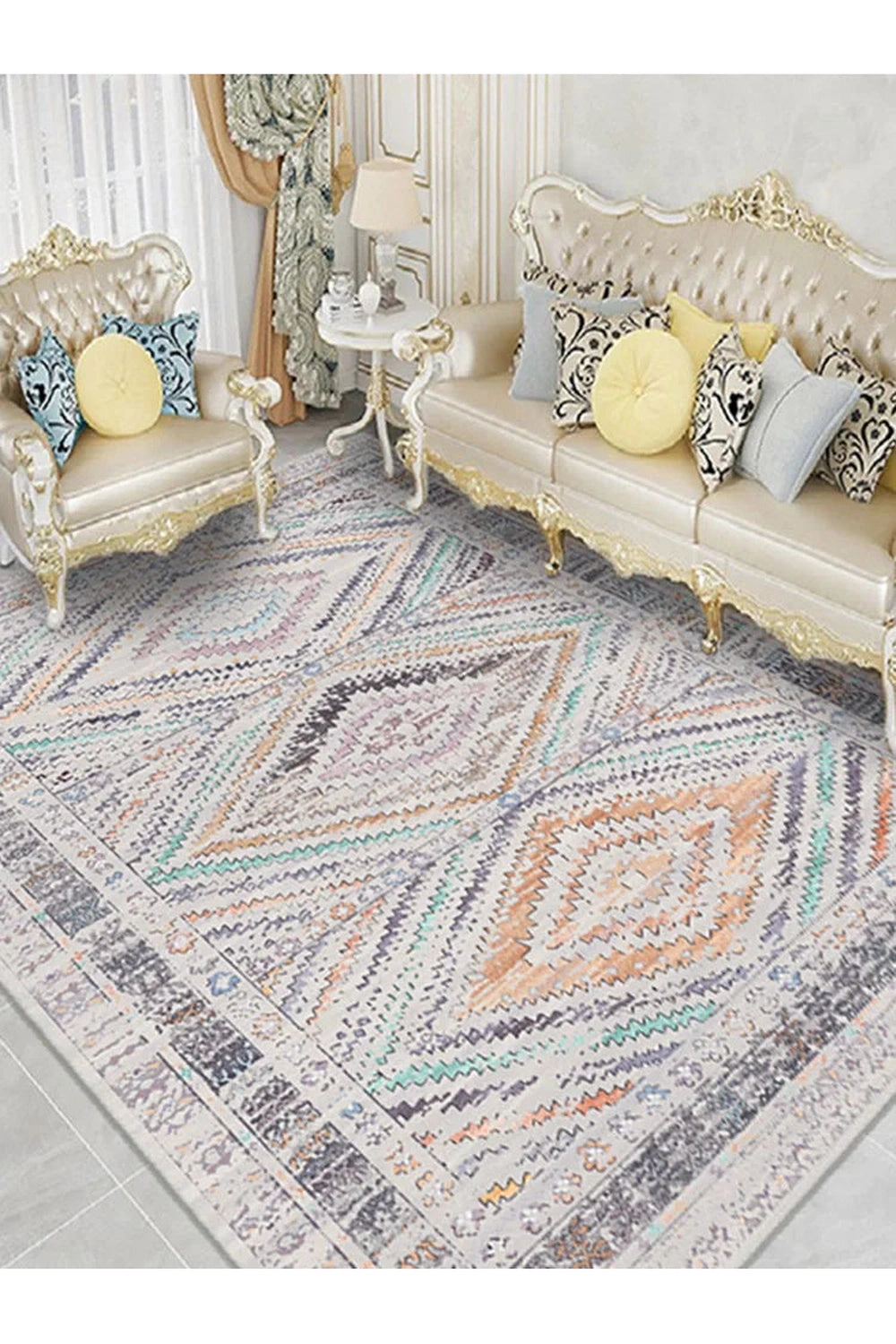 Vintage Boho Medallion Rug