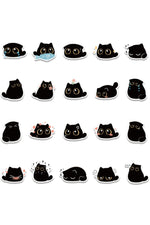 Kawaii Black Cat Stickers