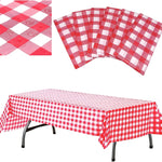 2PCS/4PCS,Plaid Tablecloths for Outdoor Picnic,Birthday Party,Room Decoration,Red and White,Black and White