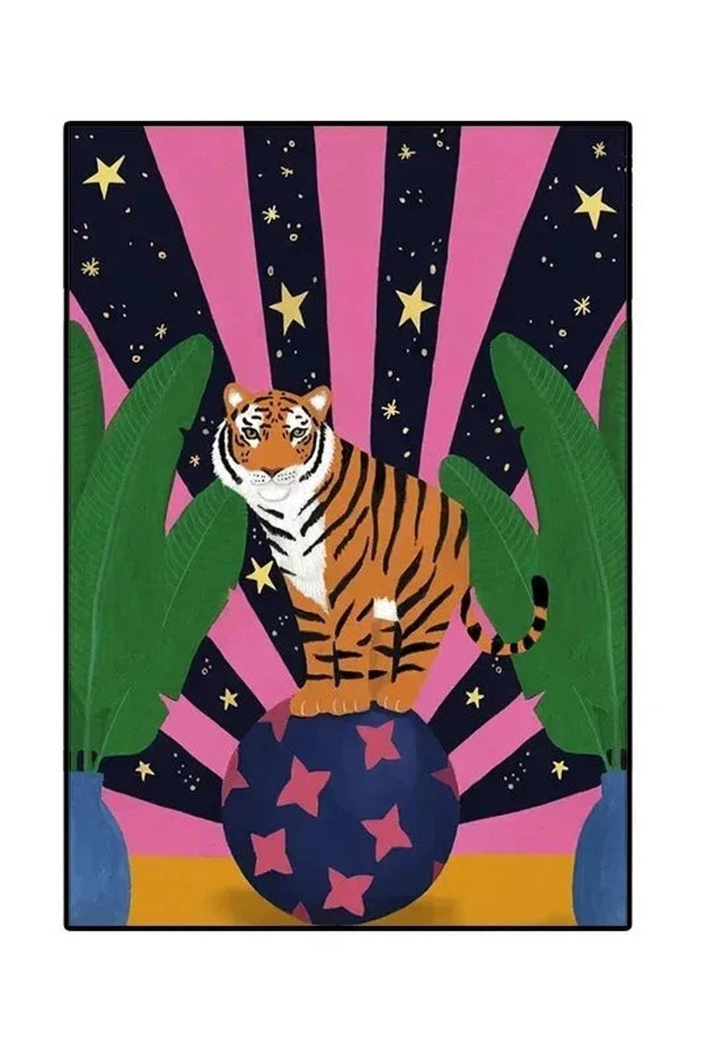 Cosmic Tiger Boho Area Rug