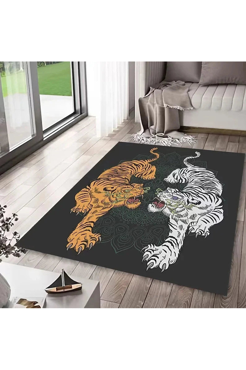 Wild Tiger Jungle Art Rug