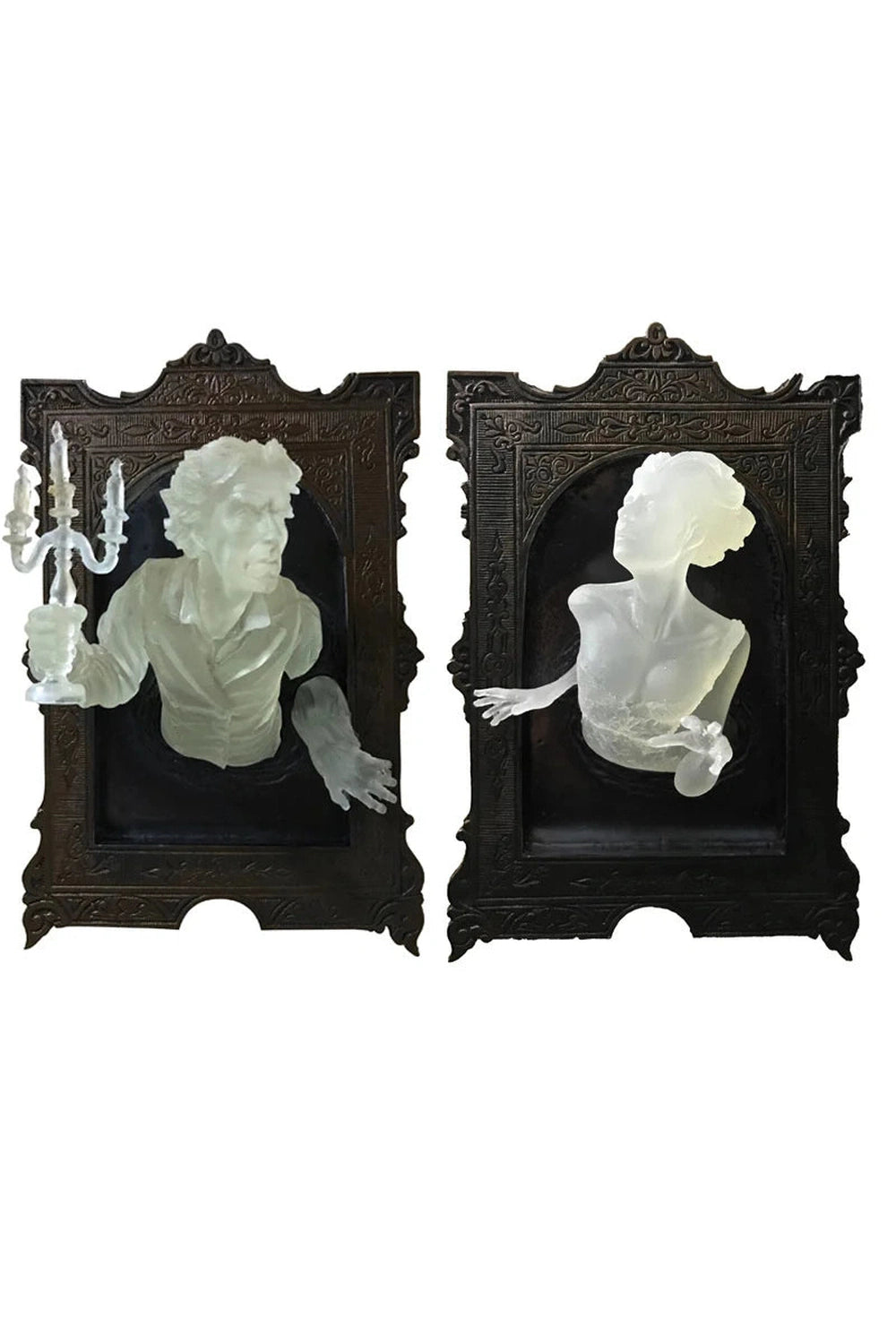 Halloween Victorian Ghost Wall Sculptures