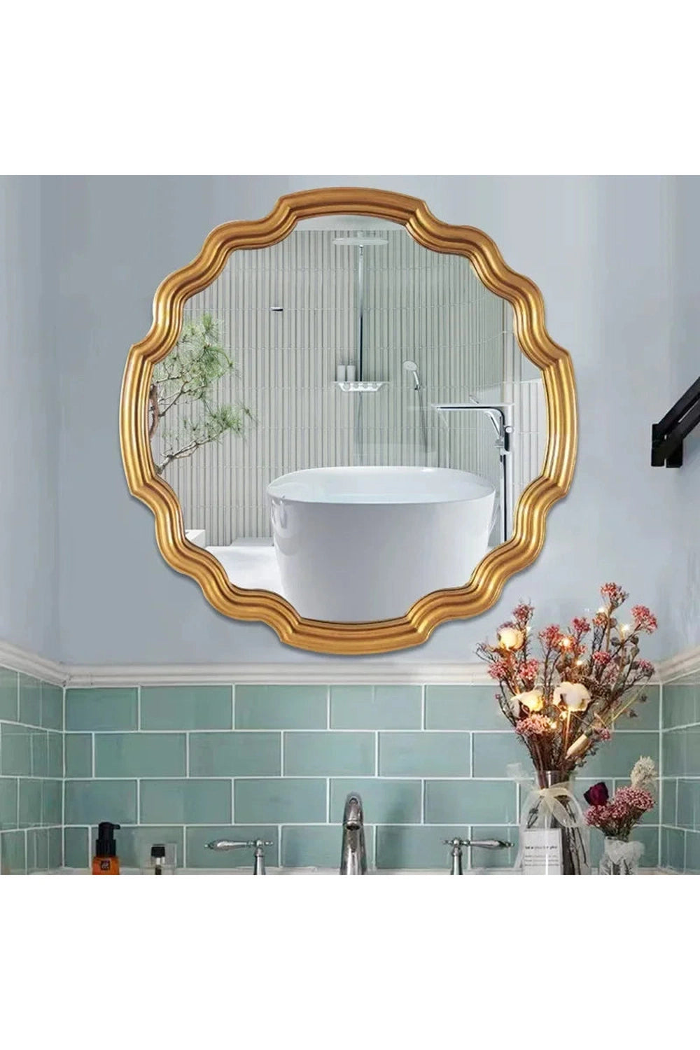 Regal Scalloped Wall Mirror