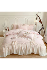 Chiffon Lace Romantic Bedding Set