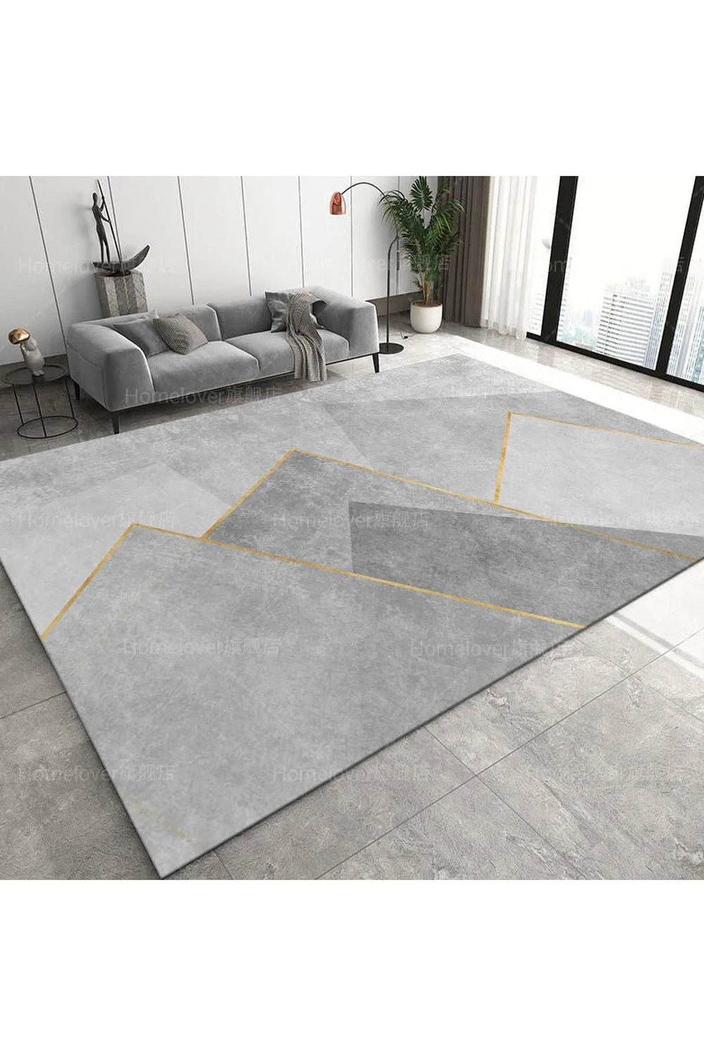 Grey Deluxe Entrance Rug