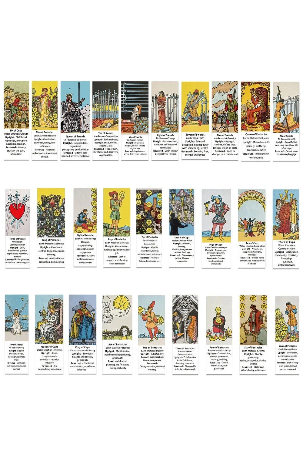 Classic Tarot Scrapbooking Stickers