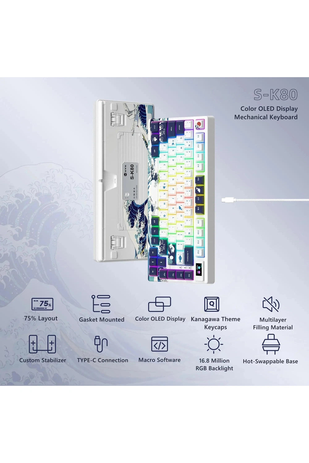 Smart Display Gaming Keyboard