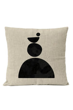 Black Geometric Pillow Cover