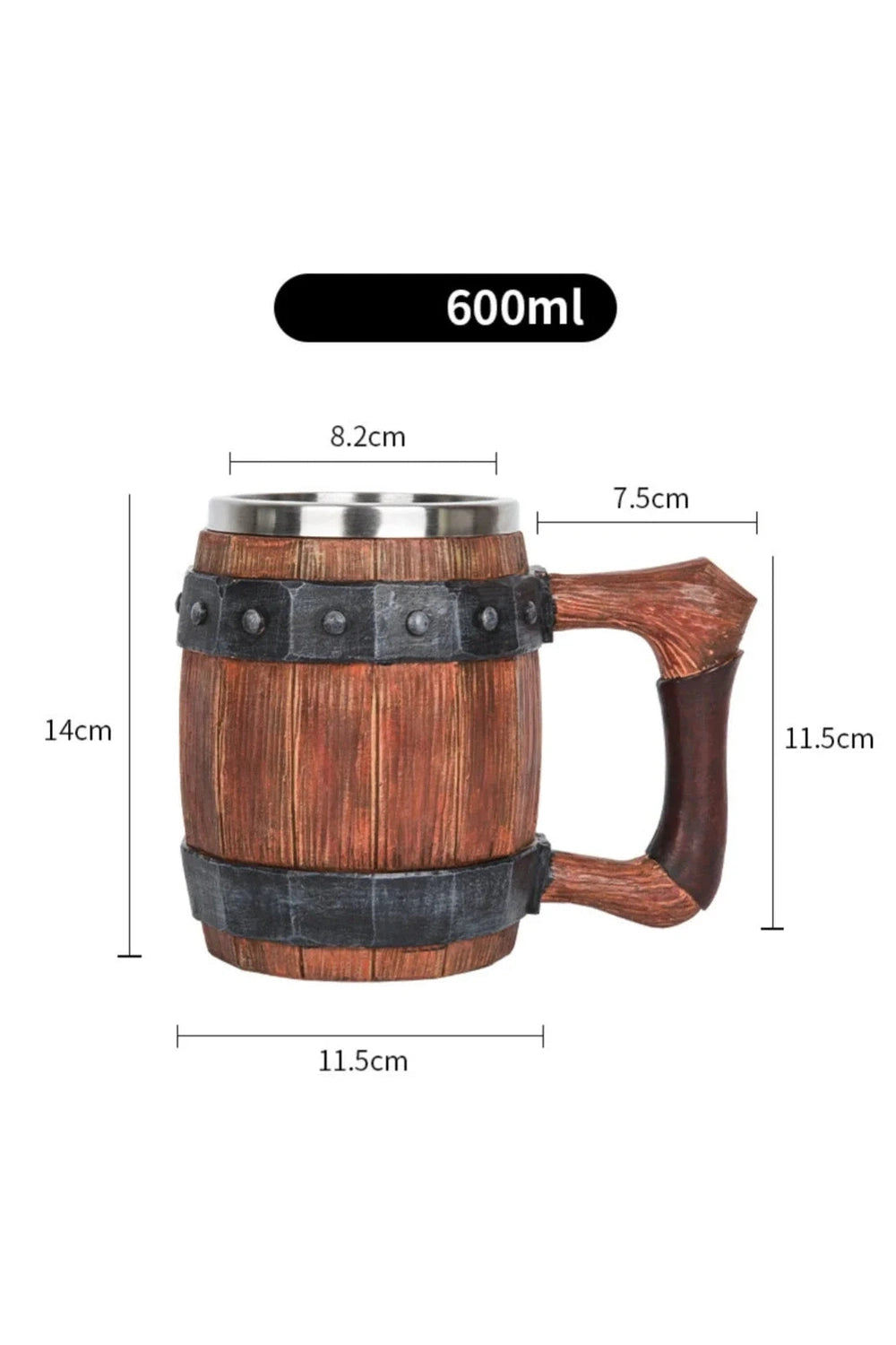 Wood Style Viking Mug